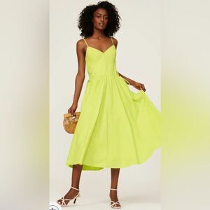Jason Wu Yellow Midi Dress Size 6